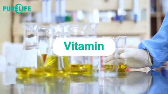 Purelife liefert hochwertiges Vitamin A/B1 B2 B3 B5 B6 B9 B12/C/D/D3/E/H/K1 K2 Vitaminpulver